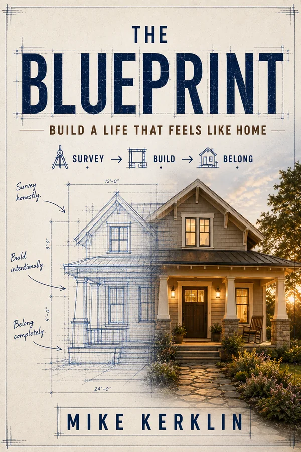 The Blueprint: Build a Life That Feels Like Home, by Mike Kerklin, book cover